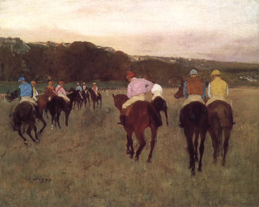 Edgar Degas Racehorse ground